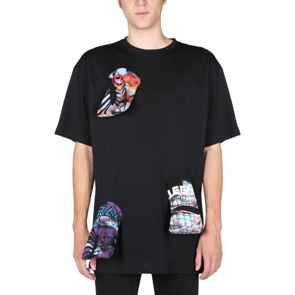 Raf Simons Men T-Shirt With Printed Details